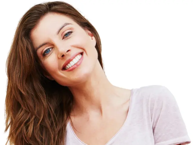 Happy woman with beautiful smile