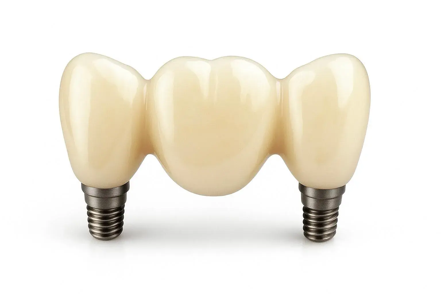 Implant-supported dental bridge