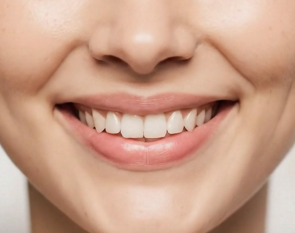 Professional teeth whitening transformation